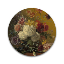 Afbeelding in Gallery-weergave laden, Stilleven met bloemen in een vaas (Van Os) - Rond
