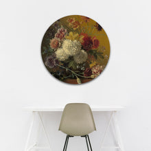 Afbeelding in Gallery-weergave laden, Stilleven met bloemen in een vaas (Van Os) - Rond
