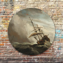 Afbeelding in Gallery-weergave laden, Een schip in volle zee - Rond
