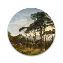 Afbeelding in Gallery-weergave laden, Italiaans landschap met parasoldennen - Rond
