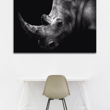 Afbeelding in Gallery-weergave laden, Neushoorn zwart/wit
