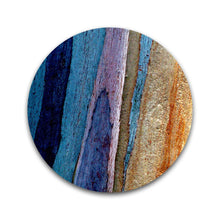 Afbeelding in Gallery-weergave laden, Geode blauw/paars/goud - Rond

