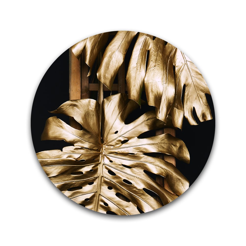 Gouden palmbladeren - Rond