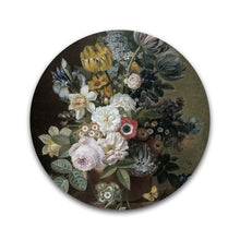 Afbeelding in Gallery-weergave laden, Stilleven met bloemen en boek - Rond
