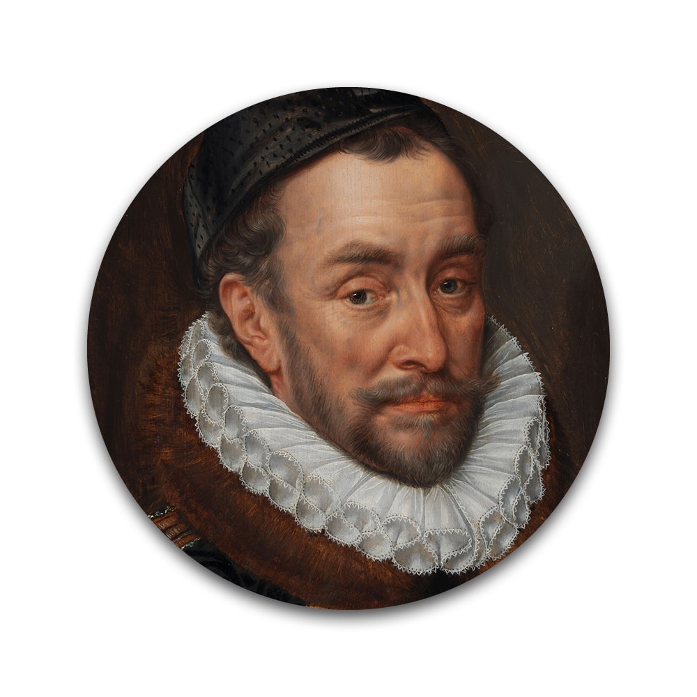 Portret Willem van Oranje l - Rond