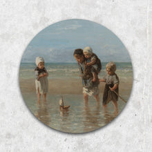 Afbeelding in Gallery-weergave laden, Kinderen aan zee - Rond

