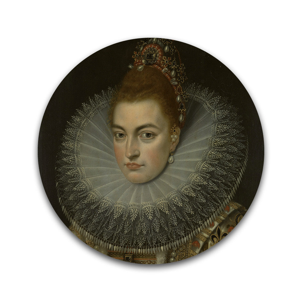 Portret van Isabella von Habsburg - Rond