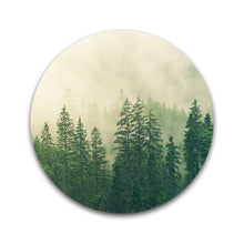 Afbeelding in Gallery-weergave laden, Dennebomen in de mist - Rond
