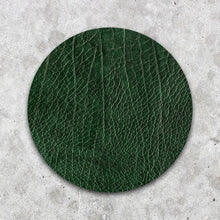 Afbeelding in Gallery-weergave laden, Groene leder uitstraling - Rond
