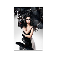 Afbeelding in Gallery-weergave laden, Vrouw met zwarte vlinders
