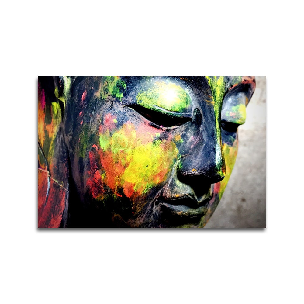Gekleurde boeddha
